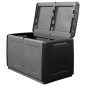 vidaXL Baúl de almacenaje jardín gris oscuro y negro 230 L 96x53x57 cm vidaXL Baúl de almacenaje jardín gris oscuro y negro 230 L 96x53x57 cm