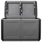 vidaXL Baúl de almacenaje jardín gris oscuro y negro 230 L 96x53x57 cm vidaXL Baúl de almacenaje jardín gris oscuro y negro 230 L 96x53x57 cm