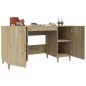vidaXL Escritorio madera contrachapada roble Sonoma 140x50x75 cm vidaXL Escritorio madera contrachapada roble Sonoma 140x50x75 cm