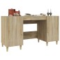 vidaXL Escritorio madera contrachapada roble Sonoma 140x50x75 cm vidaXL Escritorio madera contrachapada roble Sonoma 140x50x75 cm
