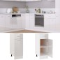vidaXL Armario inferior madera ingenería blanco brillo 30x46x81,5cm vidaXL Armario inferior madera ingenería blanco brillo 30x46x81,5cm
