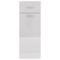 vidaXL Armario inferior madera ingenería blanco brillo 30x46x81,5cm vidaXL Armario inferior madera ingenería blanco brillo 30x46x81,5cm