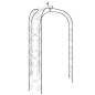 vidaXL Arco de jardín acero negro Ø180x255 cm vidaXL Arco de jardín acero negro Ø180x255 cm