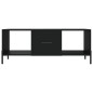 vidaXL Mesa de centro madera contrachapada negro 102x50x40 cm vidaXL Mesa de centro madera contrachapada negro 102x50x40 cm