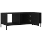 vidaXL Mesa de centro madera contrachapada negro 102x50x40 cm vidaXL Mesa de centro madera contrachapada negro 102x50x40 cm