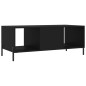 vidaXL Mesa de centro madera contrachapada negro 102x50x40 cm vidaXL Mesa de centro madera contrachapada negro 102x50x40 cm