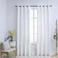 vidaXL Cortinas opacas anillas de metal 2 pzs blanco crudo 140x175 cm vidaXL Cortinas opacas anillas de metal 2 pzs blanco crudo 140x175 cm