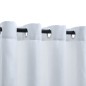vidaXL Cortinas opacas anillas de metal 2 pzs blanco crudo 140x175 cm vidaXL Cortinas opacas anillas de metal 2 pzs blanco crudo 140x175 cm