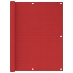 vidaXL Toldo para balcón HDPE rojo 120x300 cm