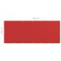vidaXL Toldo para balcón HDPE rojo 120x300 cm vidaXL Toldo para balcón HDPE rojo 120x300 cm