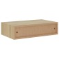 vidaXL Estantes de pared con cajón 2 uds MDF roble 40x23,5x10 cm