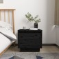 vidaXL Mesitas de noche 2 uds madera maciza de pino negro 35x34x32 cm vidaXL Mesitas de noche 2 uds madera maciza de pino negro 35x34x32 cm