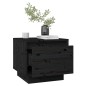 vidaXL Mesitas de noche 2 uds madera maciza de pino negro 35x34x32 cm vidaXL Mesitas de noche 2 uds madera maciza de pino negro 35x34x32 cm