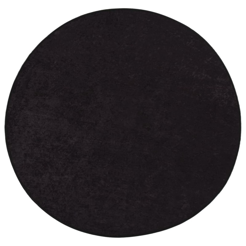 vidaXL Alfombra lavable antideslizante gris antracita φ120 cm vidaXL Alfombra lavable antideslizante gris antracita φ120 cm