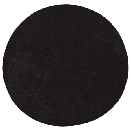 vidaXL Alfombra lavable antideslizante gris antracita φ120 cm