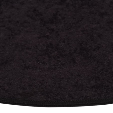 vidaXL Alfombra lavable antideslizante gris antracita φ120 cm