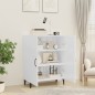 vidaXL Aparador de madera contrachapada blanco brillante 70x34x90 cm vidaXL Aparador de madera contrachapada blanco brillante 70x34x90 cm
