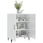 vidaXL Aparador de madera contrachapada blanco brillante 70x34x90 cm vidaXL Aparador de madera contrachapada blanco brillante 70x34x90 cm