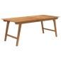 vidaXL Mesa de jardín madera maciza de acacia 200x90x75 cm vidaXL Mesa de jardín madera maciza de acacia 200x90x75 cm