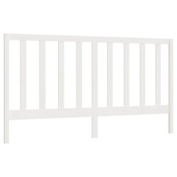 vidaXL Cabecero de cama madera maciza de pino blanco 206x4x100 cm