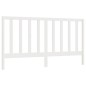 vidaXL Cabecero de cama madera maciza de pino blanco 206x4x100 cm vidaXL Cabecero de cama madera maciza de pino blanco 206x4x100 cm