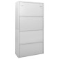 vidaXL Armario oficina puerta corredera acero gris claro 90x40x180 cm vidaXL Armario oficina puerta corredera acero gris claro 90x40x180 cm