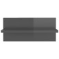 vidaXL Estantes de pared 2 unidades gris brillo 40x11,5x18 cm vidaXL Estantes de pared 2 unidades gris brillo 40x11,5x18 cm