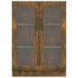 vidaXL Vitrina madera contrachapada roble ahumado 82,5x30,5x115 cm vidaXL Vitrina madera contrachapada roble ahumado 82,5x30,5x115 cm
