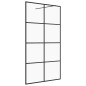 vidaXL Mampara ducha accesible vidrio ESG transparente negro 90x195 cm vidaXL Mampara ducha accesible vidrio ESG transparente negro 90x195 cm