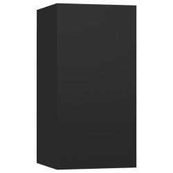 vidaXL Mueble para TV de madera contrachapada negro 30,5x30x60 cm