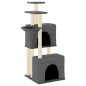 vidaXL Rascador para gatos con postes de sisal gris oscuro 122 cm vidaXL Rascador para gatos con postes de sisal gris oscuro 122 cm