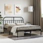 vidaXL Estructura de cama con cabecero metal negro 140x190 cm vidaXL Estructura de cama con cabecero metal negro 140x190 cm
