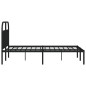 vidaXL Estructura de cama con cabecero metal negro 140x190 cm vidaXL Estructura de cama con cabecero metal negro 140x190 cm