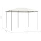 vidaXL Cenador color crema 3x4x2,6 m 160 g/m² vidaXL Cenador color crema 3x4x2,6 m 160 g/m²