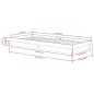 vidaXL Estructura de cama individual madera maciza negra 75x190 cm
