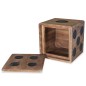 vidaXL Caja de almacenamiento madera mindi 40x40x40 cm diseño de dado vidaXL Caja de almacenamiento madera mindi 40x40x40 cm diseño de dado
