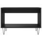 vidaXL Mesa de centro madera de ingeniería negra 60x50x40 cm vidaXL Mesa de centro madera de ingeniería negra 60x50x40 cm
