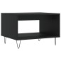 vidaXL Mesa de centro madera de ingeniería negra 60x50x40 cm vidaXL Mesa de centro madera de ingeniería negra 60x50x40 cm
