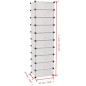 vidaXL Zapatero apilable con 10 compartimentos blanco vidaXL Zapatero apilable con 10 compartimentos blanco