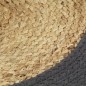 vidaXL Mantel individual 6 uds yute y algodón natural antracita 38 cm vidaXL Mantel individual 6 uds yute y algodón natural antracita 38 cm