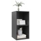 vidaXL Mueble de pared para TV madera contrachapada gris 37x37x72 cm vidaXL Mueble de pared para TV madera contrachapada gris 37x37x72 cm