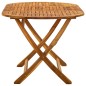 vidaXL Mesa de jardín plegable madera maciza de acacia 160x85x75 cm 
