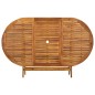 vidaXL Mesa de jardín plegable madera maciza de acacia 160x85x75 cm 