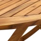 vidaXL Mesa de jardín plegable madera maciza de acacia 160x85x75 cm 