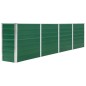 vidaXL Jardinera elevada de acero galvanizado verde 320x40x77 cm vidaXL Jardinera elevada de acero galvanizado verde 320x40x77 cm