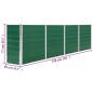 vidaXL Jardinera elevada de acero galvanizado verde 320x40x77 cm vidaXL Jardinera elevada de acero galvanizado verde 320x40x77 cm