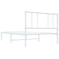 vidaXL Estructura de cama de metal con cabecero blanco 90x190 cm vidaXL Estructura de cama de metal con cabecero blanco 90x190 cm