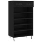 vidaXL Zapatero madera de ingeniería negro 60x35x105 cm vidaXL Zapatero madera de ingeniería negro 60x35x105 cm