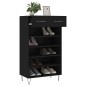 vidaXL Zapatero madera de ingeniería negro 60x35x105 cm vidaXL Zapatero madera de ingeniería negro 60x35x105 cm