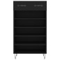 vidaXL Zapatero madera de ingeniería negro 60x35x105 cm vidaXL Zapatero madera de ingeniería negro 60x35x105 cm
